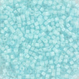 Miyuki Delica beads inside dyed aqua mist 1.6 x 1.3 mm (5 gr)